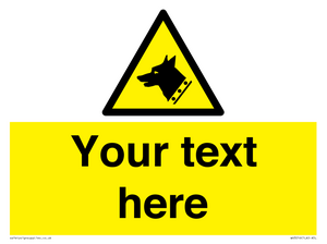 Custom Warning: Guard dog